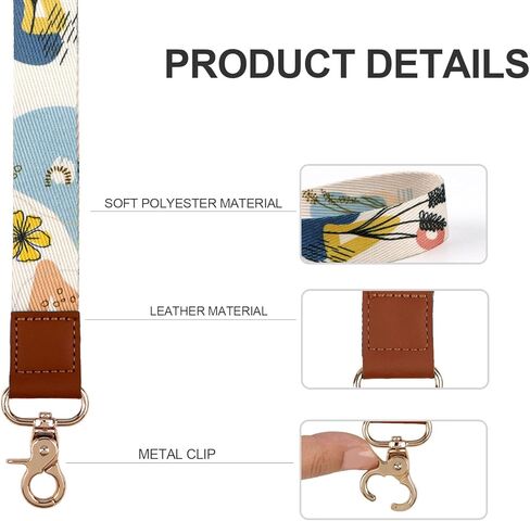 Purple Sun Leather Wrist Keychain – Cute Wristlet Lanyard Key Chain, Key Lanyard with Metal Clasp for Keys & Badge Holder, Occult Aesthetic Accessories for Women, Girls, Kids in Kuwait