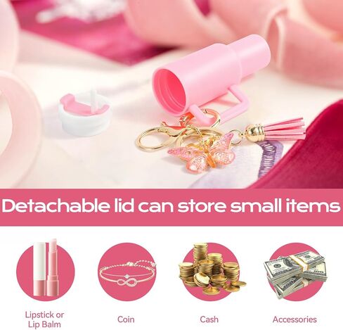 Mini Tumbler Keychain Chapstick Holder, Stanley Cup Accessories,Cute Key Chains for Women Purse Handbag Backpack in Saudi Arabia