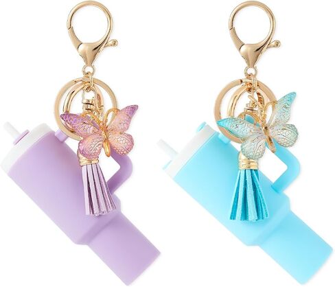 Mini Tumbler Keychain Chapstick Holder, Stanley Cup Accessories,Cute Key Chains for Women Purse Handbag Backpack in Saudi Arabia