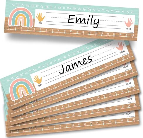 25 Colorful Desk Name Plates for Classroom - Classroom Name Tags for Desk, Desk Name Tags for Classroom, Student Name Tags for Desks, Student Name Plates for Desks Classroom, Name Plate for Desk Kids in Saudi Arabia
