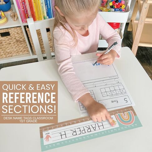 25 Colorful Desk Name Plates for Classroom - Classroom Name Tags for Desk, Desk Name Tags for Classroom, Student Name Tags for Desks, Student Name Plates for Desks Classroom, Name Plate for Desk Kids in Saudi Arabia