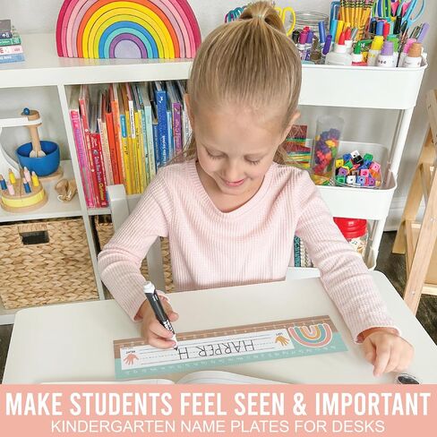 25 Colorful Desk Name Plates for Classroom - Classroom Name Tags for Desk, Desk Name Tags for Classroom, Student Name Tags for Desks, Student Name Plates for Desks Classroom, Name Plate for Desk Kids in Saudi Arabia