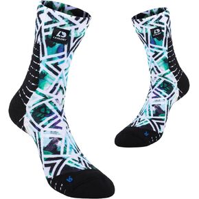 Waterproof Socks,3 Layer Windproof & Breathable,Crew Socks,Digital Printed,Hiking,Fishing,Camping,Bike,Unisex