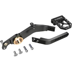 Rear Brake Pedal Lever Extension Foot Peg Pad Compatible with Yamaha Raptor 700 2013 2014 2015 2016 2017 2018 2019 2020 2021 2022 2023 2024, 700R SE 2013-2024, See Fitments Black