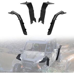 KEWISAUTO Wider Extended Fender Flares Kit for 2024 2025 RZR XP 4 1000, Full Coverage Extended Wider Mud Flaps Assembly for 2024 2025 Polaris RZR XP/XP 1000/ XP 4 1000 Accessories, Replace #2889133