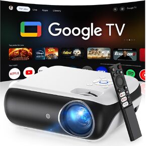 HAPPRUN Projector, Bluetooth Projector 1080p, Portable Outdoor Projector With Speaker, 200" Support 9500L Mini Movie Projector Compatible with Smartphone/HDMI/USB/AV/Fire Stick