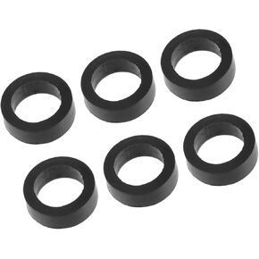 16636-0B010 Fuel Injector Seal O-Ring for Nissan Frontier 1999-2004 / Injector Lower Insulator/Durable / 6 Pcs Black Replacement Car Parts