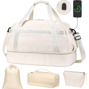 Cambond Weekender Bags for Women - Overnight Bags for Women Travel with Expandable Shoe Compartment and USB Charging Port