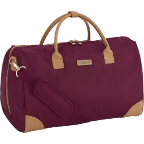 London Fog Regent Merlot 20" Weekender Satchel, Red