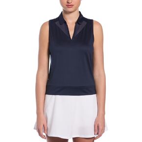 Callaway Women's Golfes Golf Top مع إدراج شبكة ، طول الخصر ، امتداد ، رطوبة رطوبة ، حماية من أشعة الشمس ، صديقة للبيئة