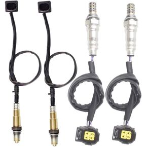 4PCS Oxygen Sensor 1 & 2 for 2008-2012 Mercedes-Benz C300 3.0L; 2007-2010 CL550 5.5L; 2011 E550 5.5L Upstream + Downstream