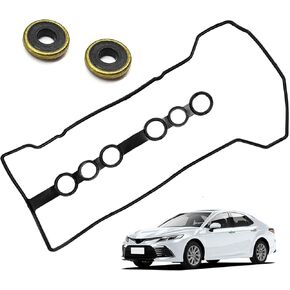 Engine Valve Cover Gasket & Grommets, Compatible with Chevy Prizm 1.8L, T0y0ta Celica Gt 1.8L, Corolla 1.8L, Matrix Xr 1.8L, Mr2 Spyder 1.8L, Replace OE #VS50542R, VC2024, 56025300, 0361568