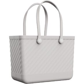 Beach Bag Rubber Tote for Women – XL Waterproof Sandproof Leakproof with Zipper Pocket for Travel Pool Boat Gym
