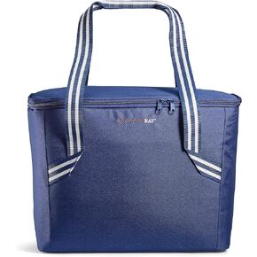Rachael Ray Field Tote - حقيبة تبريد سحاب ناعمة من جانبها ، حقيبة بقالة معزولة وتسرب ، وبرودة سفر محمولة ، حاملة ساخنة أو باردة ، أسود