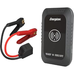 Energizer Portable Auto Battery Charger Starter ، 12V Lithium Jump Starter Box ، حزمة تعزيز بطارية السيارة ، شاحن بنك الطاقة المحمولة وكابلات تصل إلى 6L Gas 3L Diesel Engine - ETL Certified