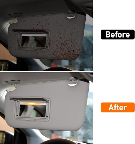 Moonlinks Right Passenger Side Sun Visor متوافق مع Nissan Sentra 2013 2014 2015 2015 2017 2018 2019 Gray Color Right Sun مع Vanity Light for Sentra Accessories استبدال 96400-3SG8A in Saudi Arabia