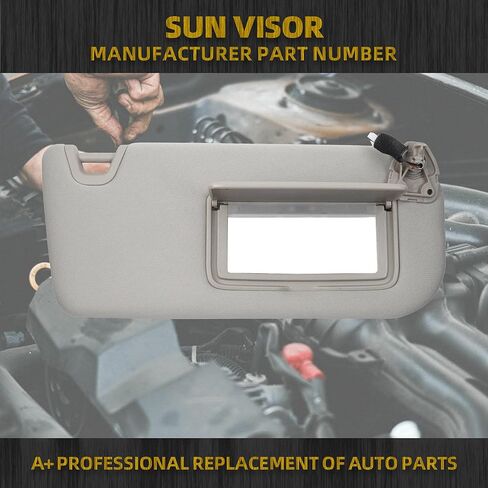 Dasbecan Left Driver Side Sun Visor Compatible with Nissan Altima 2019-2024 Sunvisor Replacement(Gray) in Kuwait
