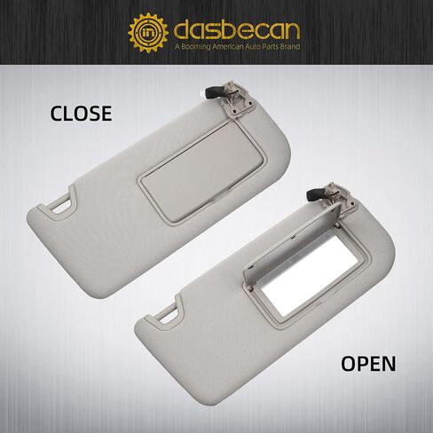 Dasbecan Left Driver Side Sun Visor Compatible with Nissan Altima 2019-2024 Sunvisor Replacement(Gray) in Kuwait