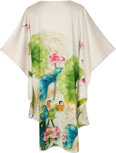 Pajamas, Bathrobe Pajamas, Kimono Robes, Classic Bat Sleeves - Flower Pattern in Kuwait
