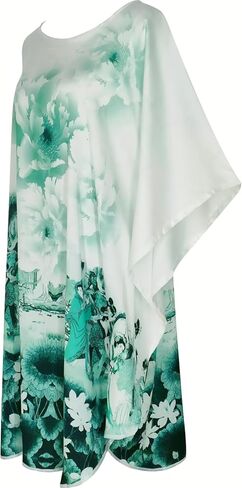 Pajamas, Bathrobe Pajamas, Kimono Robes, Classic Bat Sleeves - Flower Pattern in Kuwait