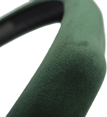 Quick Install Sporty Perforated Nappa Leather Steering Wheel Cover Wrap with Red Circular Trim Universal fit Any 14 ½" to 15" Steering Wheel in Kuwait