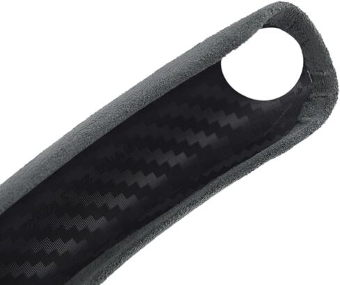 Quick Install Sporty Perforated Nappa Leather Steering Wheel Cover Wrap with Red Circular Trim Universal fit Any 14 ½" to 15" Steering Wheel in Saudi Arabia