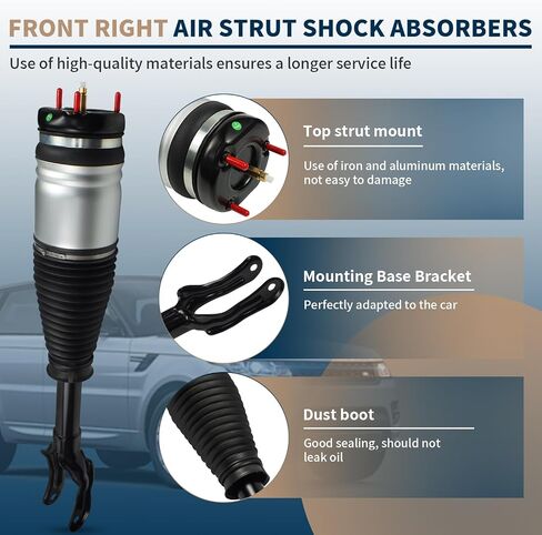 Front Right Air Suspension Strut Shock Absorber Compatible with 2011-2015 Jeep Grand Cherokee WK2 SRT SRT8 Laredo Limited Overland Summit Replace# 68029902, 68029902AC, 68029902AD, Air Shock Absorber in Saudi Arabia