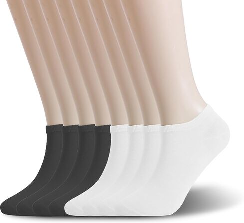 Wildarms Women's Ankle Socks - No Show Invisible Ultra-Thin Breathable Cotton Casual Socks for Sneakers & Everyday Wear in Kuwait
