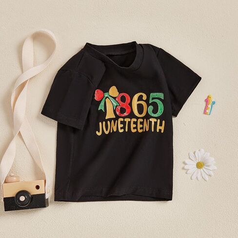Kids Juneteenth T-Shirt for Toddler Boys Girls Coquette Bow 1865 Black History Celebrate American African Freedom Top in Saudi Arabia