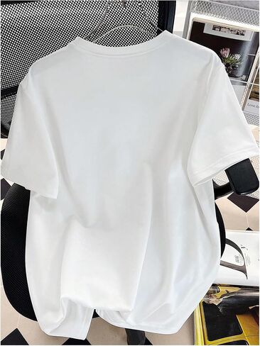 GORGLITTER Girl's Summer Graphic Cute Shirts Tops Crew Neck Short Sleeve Clothes in Saudi Arabia