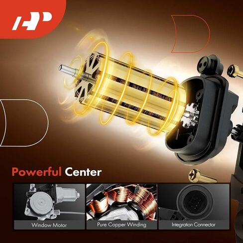 A-Premium Electric Power Window Regulator with Motor Compatible with Mazda MX-5 Miata 2006-2015 Convertible Front Driver Side in Kuwait