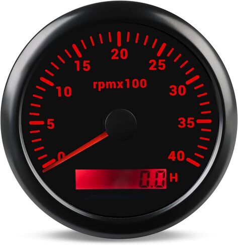 WATERWICH Tachometer 4000 RPM 85mm 3 3/8 inches 7 Colors for Car Marine Vehicle Boat in Saudi Arabia