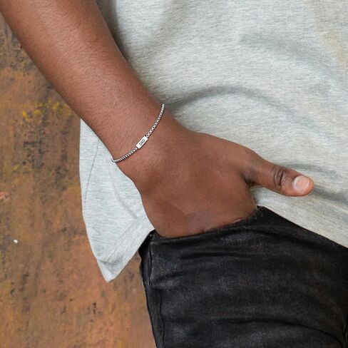 JoycuFF Fathers Day Gift for Dad, Gifts for Dad from Daughter Son Cool Fathers Day Birthday Gifts Ideas for Father New Papa Mens Bracelet Stainless Steel in Saudi Arabia