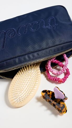 Stoney Clover Lane Women's Travel Embroidered Small Pouch in Saudi Arabia