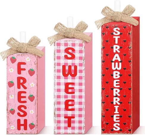 3 Pcs Mardi Gras Table Decor Mardi Gras Block Sign Rustic Farmhouse Wooden Tabletop Centerpieces for Carnival Tiered Tray Home Kitchen Shelf Party Decorations in Saudi Arabia