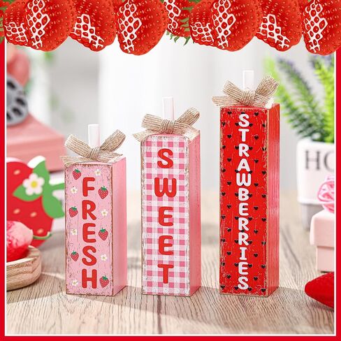 3 Pcs Mardi Gras Table Decor Mardi Gras Block Sign Rustic Farmhouse Wooden Tabletop Centerpieces for Carnival Tiered Tray Home Kitchen Shelf Party Decorations in Saudi Arabia