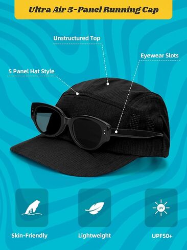 Lightweight 5 Panel Baseball Caps for Women Men, Breathable Mesh Running Hat, Sport Cap for Golf, Cycling, Tennis in Saudi Arabia