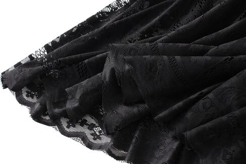 نساء A-Line Fairy مرنة الخصر Tulle Lace Midi Skirt in Kuwait