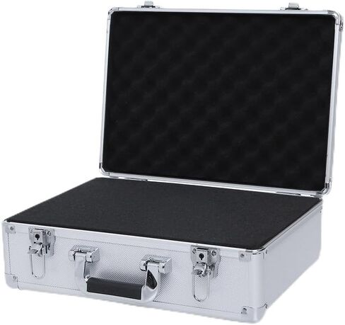 15in Aluminum Hard Case with DIY Customizable Foam Insert (14 x 9 x 4in Interior) in Saudi Arabia