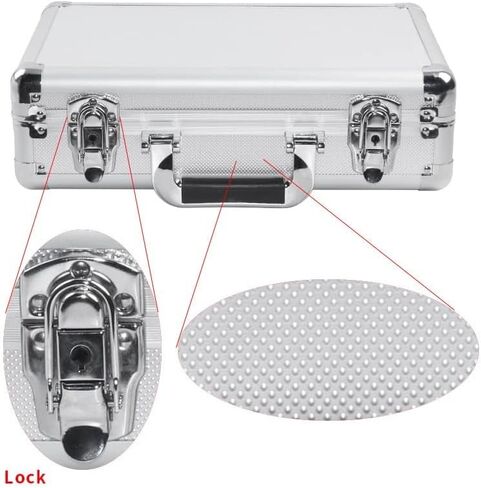15in Aluminum Hard Case with DIY Customizable Foam Insert (14 x 9 x 4in Interior) in Saudi Arabia