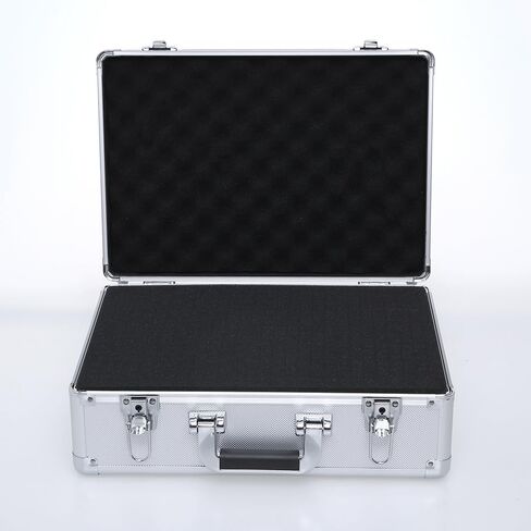 15in Aluminum Hard Case with DIY Customizable Foam Insert (14 x 9 x 4in Interior) in Saudi Arabia