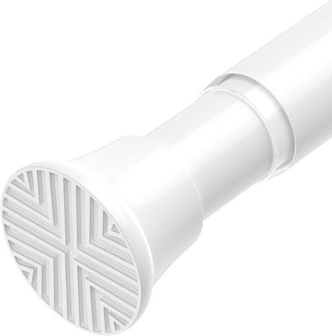 2Pack Tension Rod 24-46Inch Black Curtain Rods for Windows Spring Adjustable Curtain Rods no Drilling Tension Curtain Rods for Window,Doorway,Closets in Kuwait