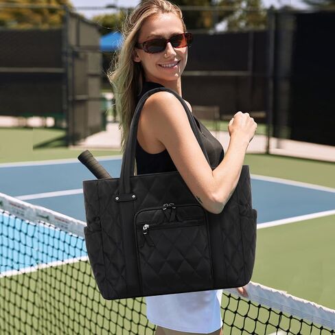 Tote Bag for Women, Lightweight Puffy Tote Bag with Compartments, Quilted Shoulder Bag Handbag for Travel, Work in Saudi Arabia