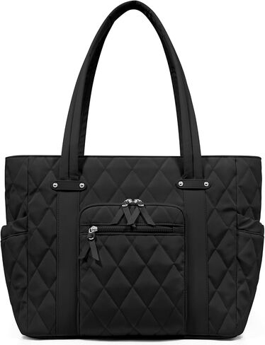 Tote Bag for Women, Lightweight Puffy Tote Bag with Compartments, Quilted Shoulder Bag Handbag for Travel, Work in Saudi Arabia