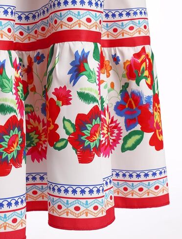 FYMNSI Girls Mexican Dress Spring Summer Off-Shoulder Ruffle Traditional Folk Maxi Dress Belted Cinco De Mayo Fiesta Sundress in Saudi Arabia