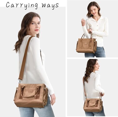 حقيبة حمل للنساء أكياس كتف مقاومة للماء محفظة حقيبة يد أنيقة رسول سفر متين للاستخدام اليومي للتسوق in Kuwait