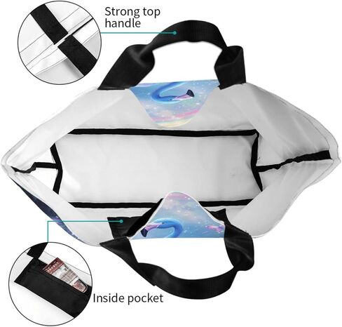 Tote Bag Beach Bag for Women Reusable Grocery Large Shopping Shoulder Bag Travel Handbag in Saudi Arabia