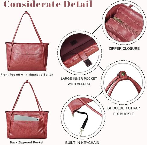 Large Tote Bag for Women Work Vegan Leather Weekender Bag with Zipper Oversize Travel Purses and Handbags in Kuwait