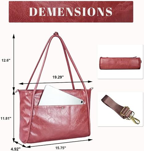 Large Tote Bag for Women Work Vegan Leather Weekender Bag with Zipper Oversize Travel Purses and Handbags in Kuwait