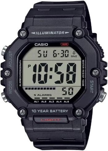 Casio AE-1600H Series | Black | 10-Year Battery | LED Illuminator | Digital Watch in Saudi Arabia